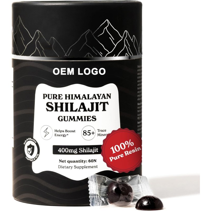 Shilajit Gummies Manufacturer - Himalayan Resin Custom
