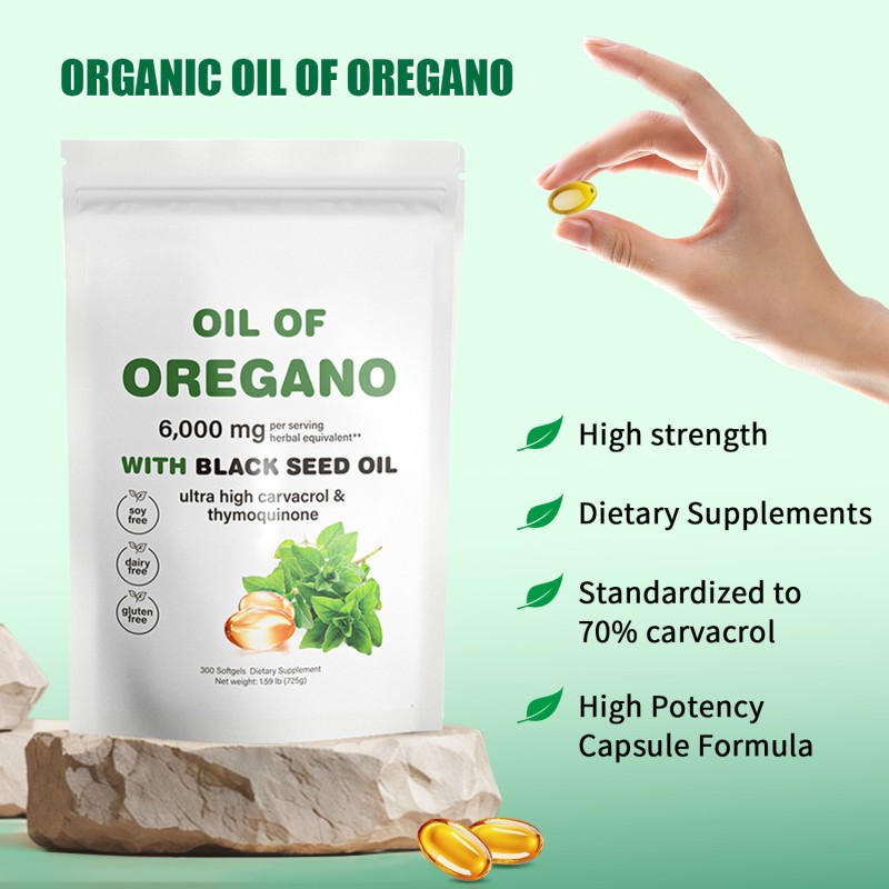 Oregano Oil Capsules Supplier - 1500mg Immune Support