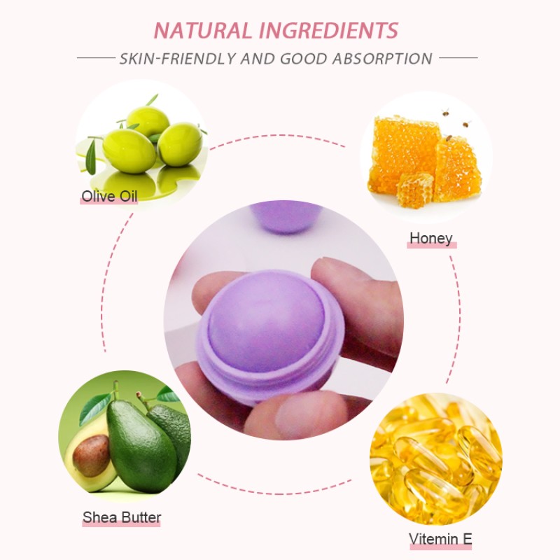 Custom Logo Herbal Lip Balm Strawberry Taste Natural Long Lasting Chapstick Hydrating Sunscreen Deep Repairing Moisturizing