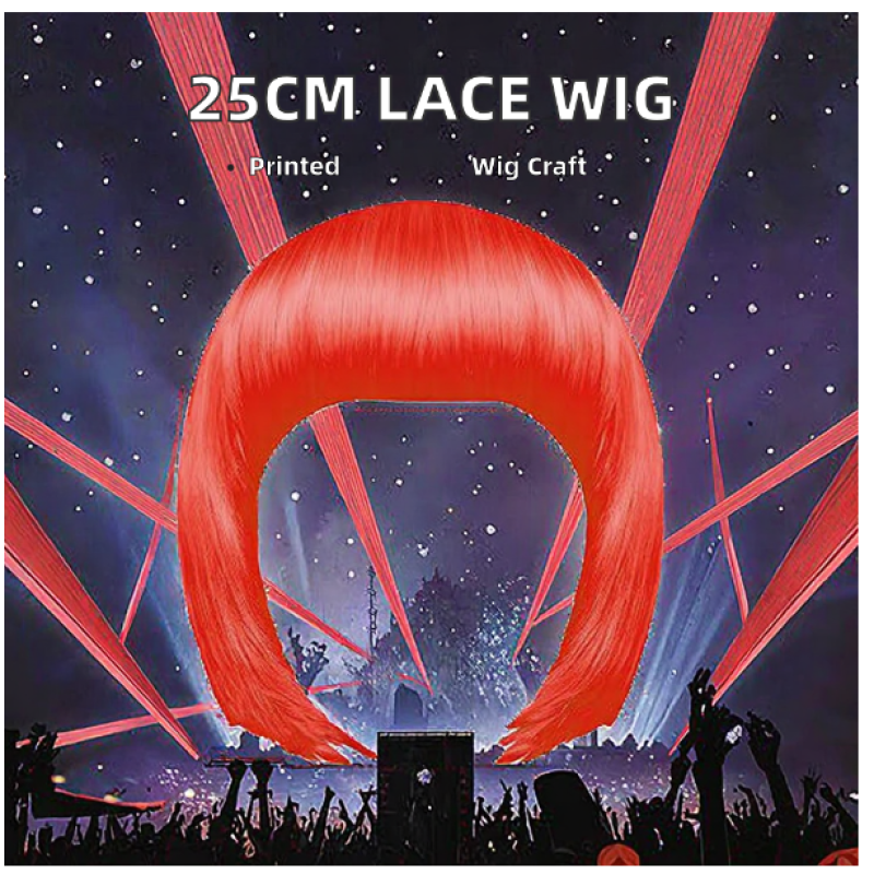 Women Ladies Girl Synthetic Green Decoration Short Green Colorful Synthetic Holiday Gift Decorations Party Decoration