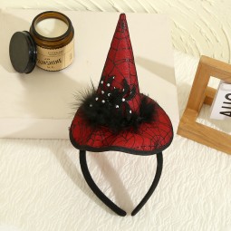 Cute Bow Lace Headband Witch Spider Children Halloween Cosplay Parties Festive Hair Accessories  Lace Trim Party Cosplay Decor