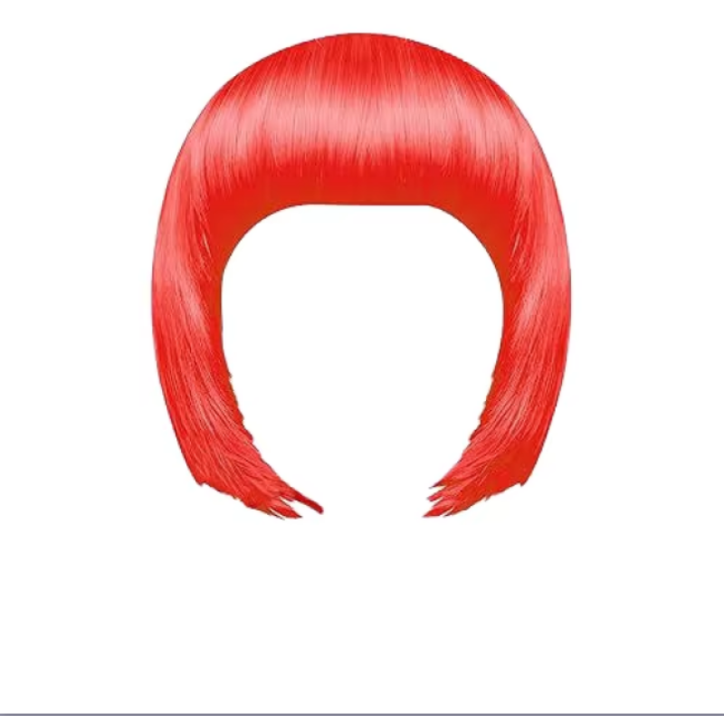 Women Ladies Girl Synthetic Green Decoration Short Green Colorful Synthetic Holiday Gift Decorations Party Decoration