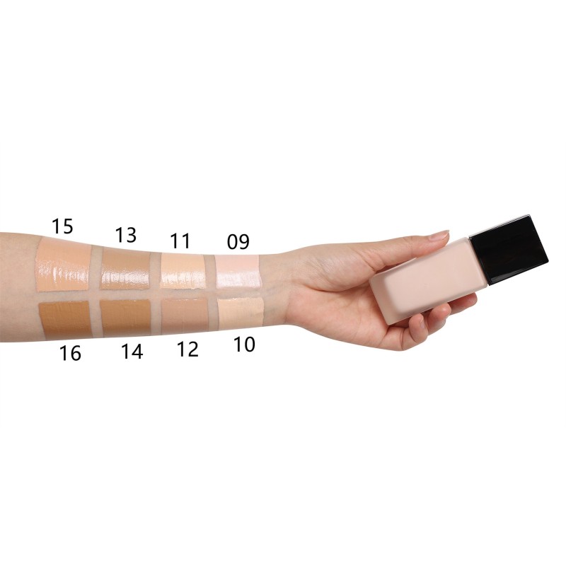 16 Colors Waterproof Foundation Private Label Makeup Skin Mineral Bright Concealer Natural Coverage Liquid Foundation