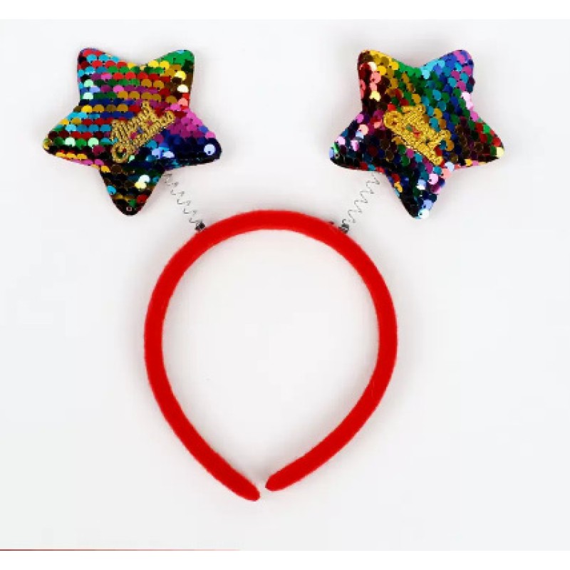 Christmas Moose Antlers Headband  Jingle Bells  Children Holiday Parties Festive Decorations Holiday Party Ornament Home Decor