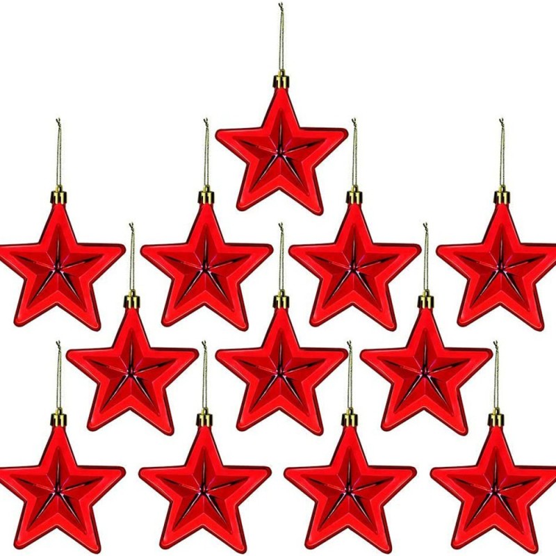Christmas Ornament Wedding Party Star Design US Flag Independence Day Plastic Decorations Festive Celebration Accents