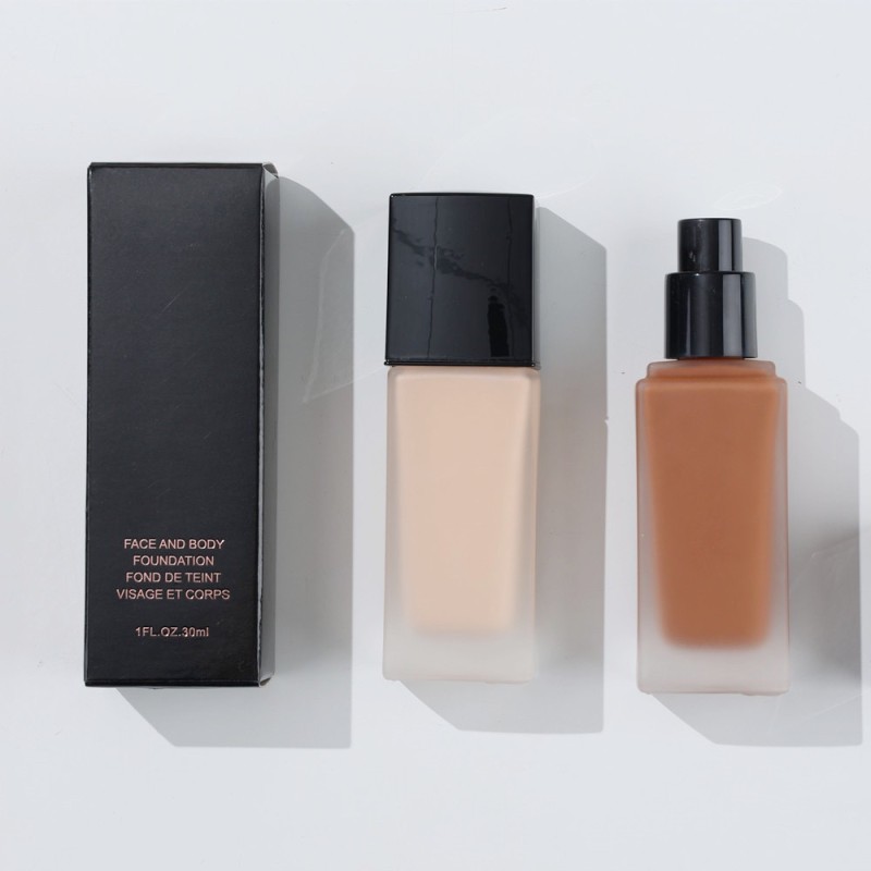 16 Colors Waterproof Foundation Private Label Makeup Skin Mineral Bright Concealer Natural Coverage Liquid Foundation