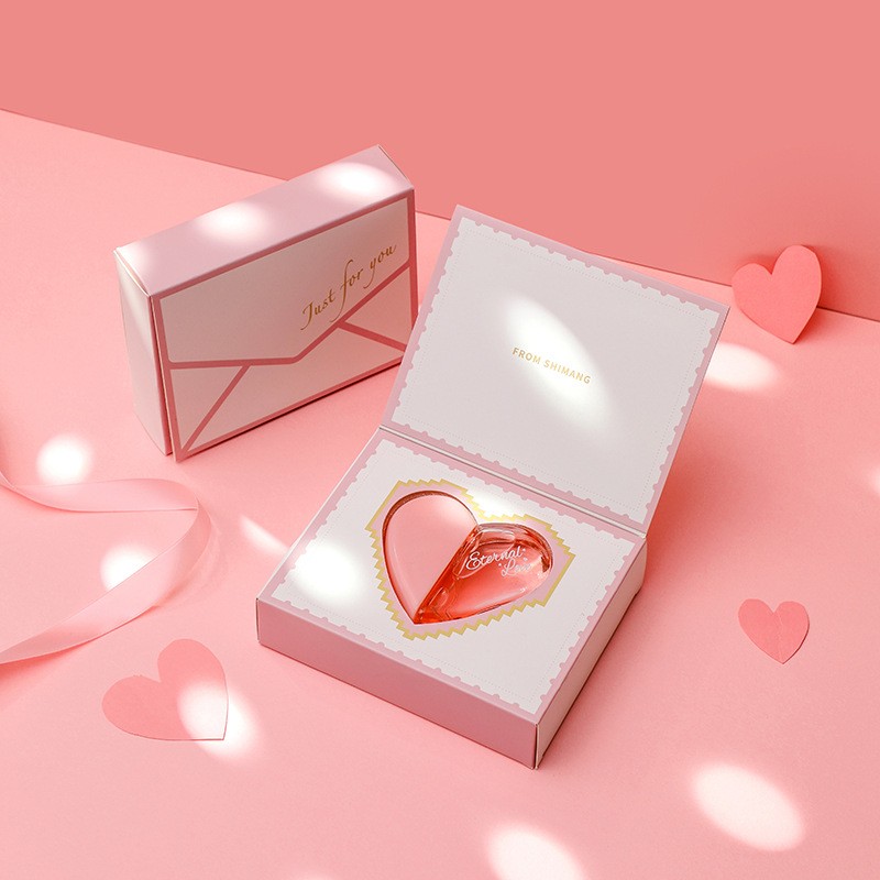 Hot Selling Long Lasting 50ml Scent Heart Shaped Floral Perfume Girl First love Perfume Women Perfume Gift Box