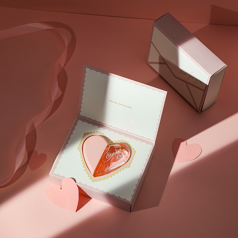Hot Selling Long Lasting 50ml Scent Heart Shaped Floral Perfume Girl First love Perfume Women Perfume Gift Box