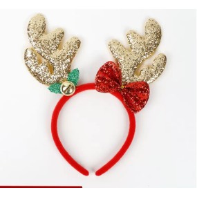 Christmas Moose Antlers Headband  Jingle Bells  Children Holiday Parties Festive Decorations Holiday Party Ornament Home Decor