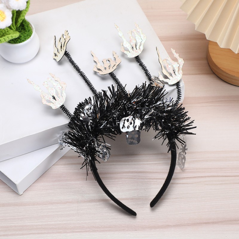 High Quality Halloween Headband Pumpkin Spider Design Children Spooky Party Costume Elastic Headband Holiday Celebrations