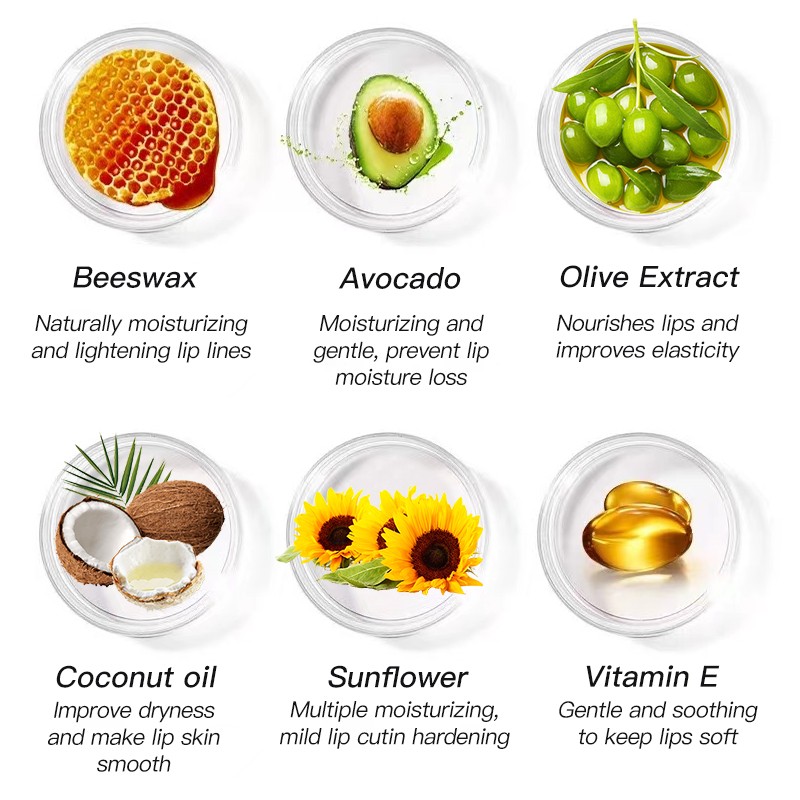 Organic Vegan Lip Balm Ball Golden Silver Moisturizing Herbal Liquid Mango Rose Blueberry Coconut Scents Makeup OEM Available