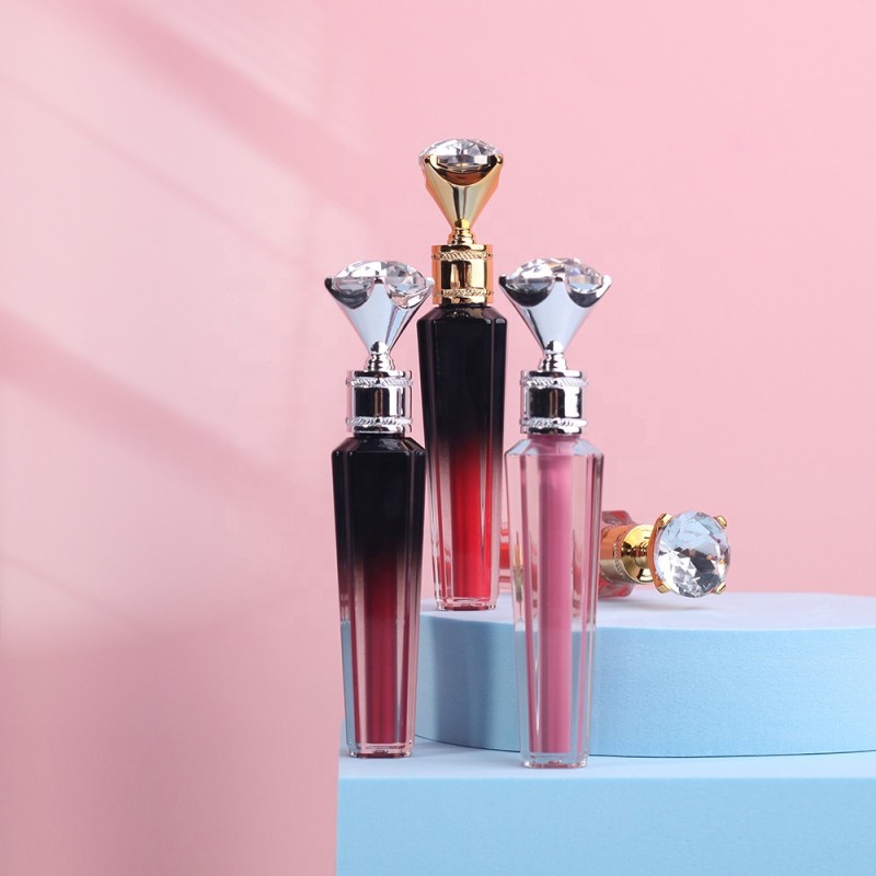 Small Batch Custom Diamond Head Matte Mist Lipstick Waterproof Non-stick Cup Lasting Peal 50 Colors Lip Glaze