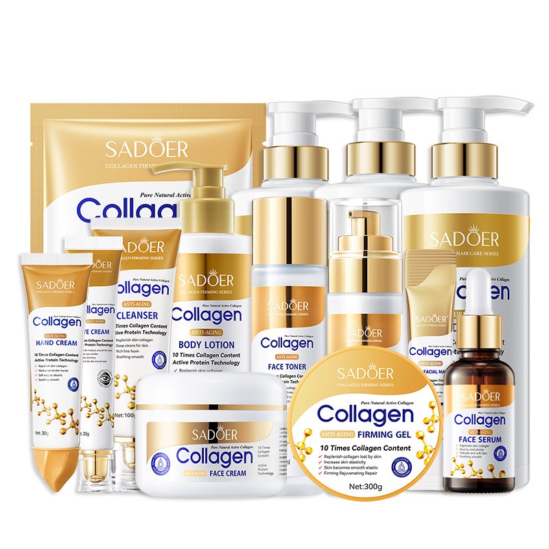 Kojic Acid Facial Care Set Anti-Aging Tonifying Oil-Control Series for Fine Skin Hydrating Moisturizing Essence for Face