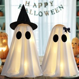 Halloween Outdoor Ghost Ornaments for Yard Garden Scary Decorations for Porch Desktop Haunted House Halloween Holiday Supplies