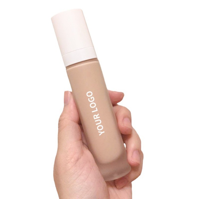 Low MOQ Custom Logo Even Skin Tone Oil Control Matte Waterproof 18 Colors Foundation