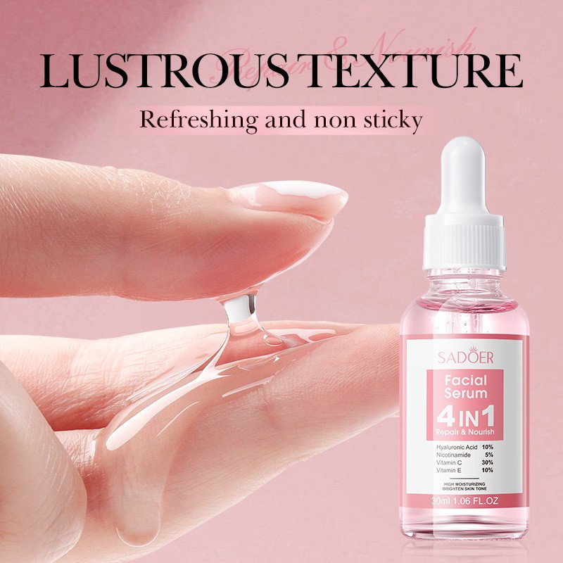 4 in 1 Natural Skin Care Set Carnosine Infused Brightening Nourishing Rejuvenating Whitening Care for Smooth Skin