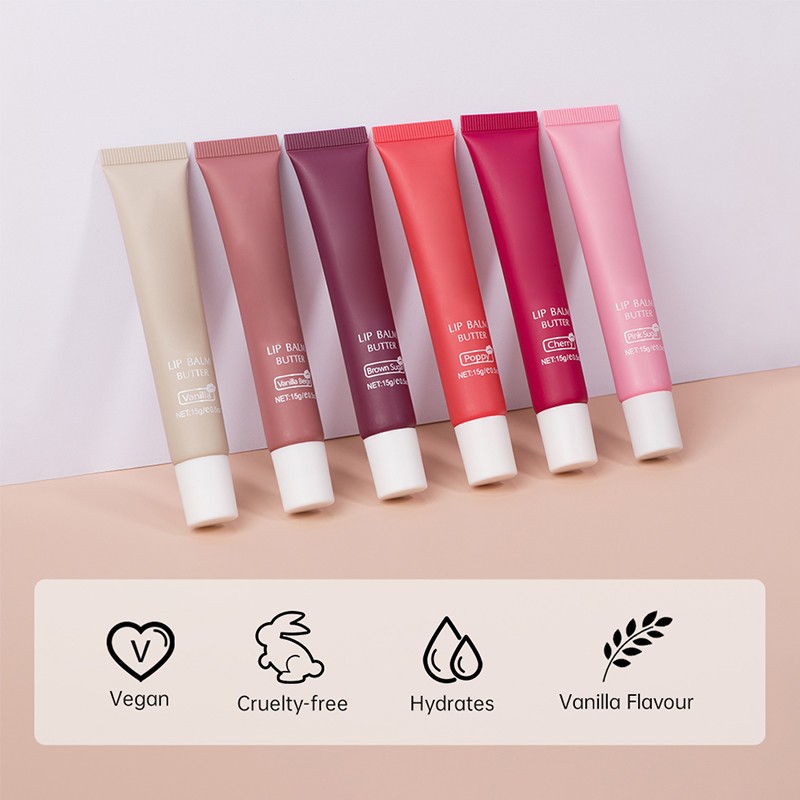Customized Logo SPF Fruit Flavored Moisturizing Makeup Private Label Liquid Lip Oil Butter Gloss Lipstick Vegan Lip Oil Herbal