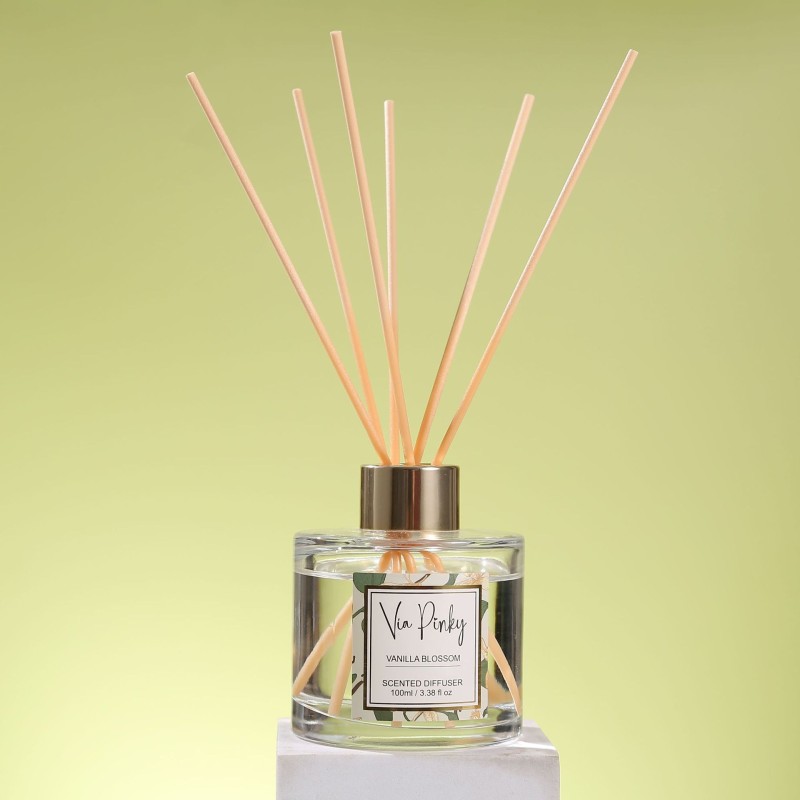 100 Ml Floral Rattan Aromatherapy Long Lasting Fragrance Flameless Office Bedroom Living Room Universal Fragrance