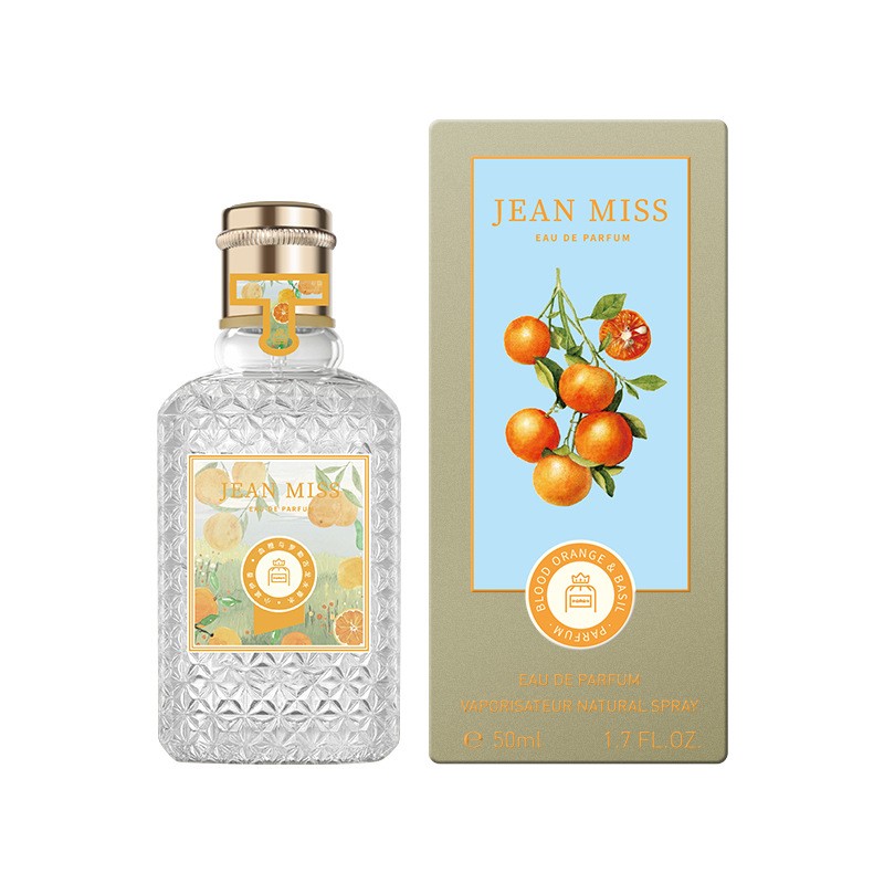 Luxury Fresh Lemon Blood Orange Female Fragrance 50ml Women Perfume Mist Various Styles Ladies Perfume Lasting Fragrance