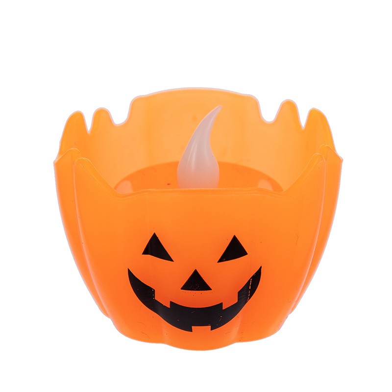 Halloween Party Decoration Prop LED Ghost Pumpkin Flameless Festival Candle Light Home Atmosphere Small Gifts