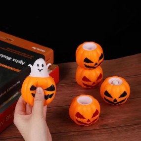 Wholesale Hot Selling Halloween Pumpkin Soft Toy Stress Relief Ghost Toy Halloween Candy Bag Filler Stress Relief Toy