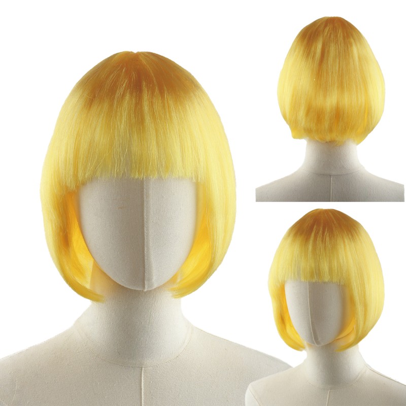 Wholesale Halloween Wig Length  Straight Synthetic Wig Lace Front Fiber Halloween Makeup Party Costume Supplies
