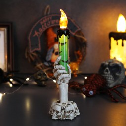 Spooky Ghost Hand LED Candle Blood Flameless Night Light Halloween Horror Displays LED Candle Flameless Halloween Decoration