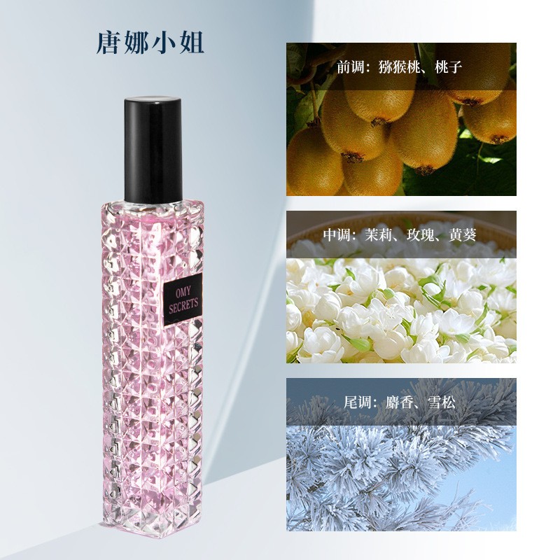 High Quality 30ml Popular Natural Long Lasting Fragrance Mild Elegant High End Glass Bottle Women Floral Perfume