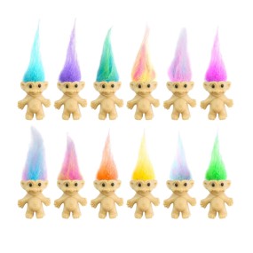 Wholesale Adorable Vintage Mini Troll Dolls Cute Little Action Figures School Parties Easter Egg Filling Holiday Supplies