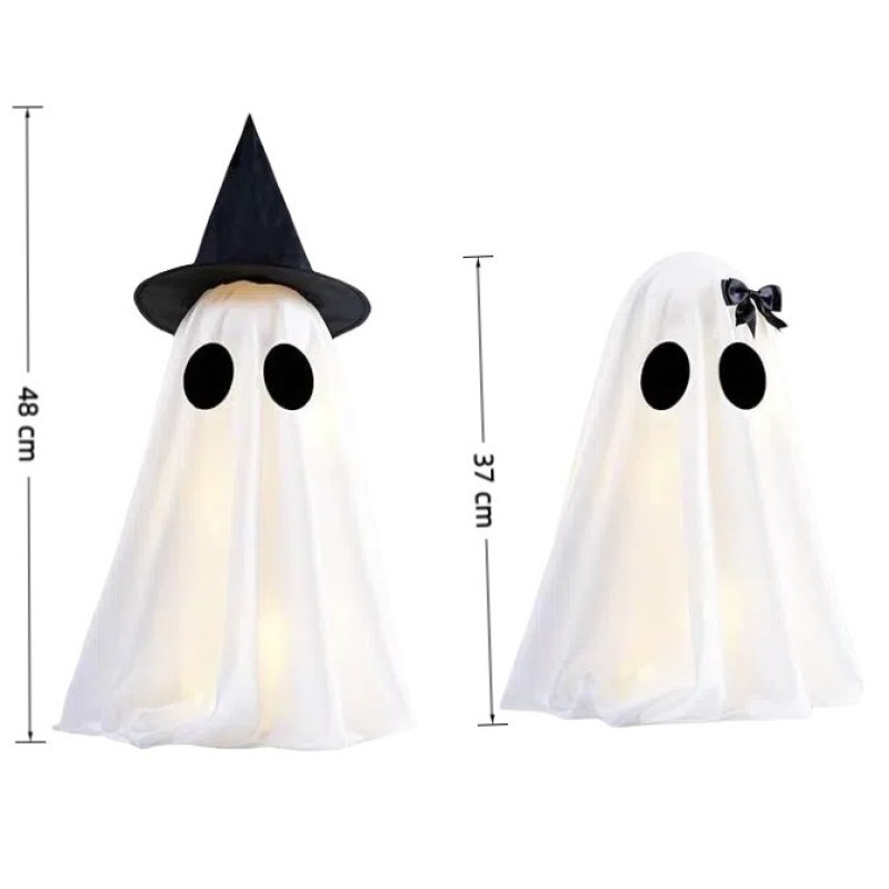 Halloween Outdoor Ghost Ornaments for Yard Garden Scary Decorations for Porch Desktop Haunted House Halloween Holiday Supplies