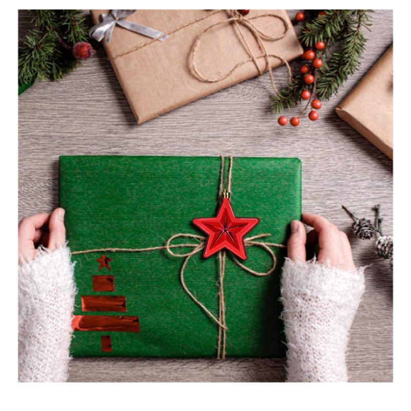 Christmas Ornament Wedding Party Star Design US Flag Independence Day Plastic Decorations Festive Celebration Accents