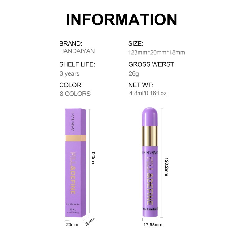 Eyebrow Brush Supplier - 3 in 1 Beard Contour Wax