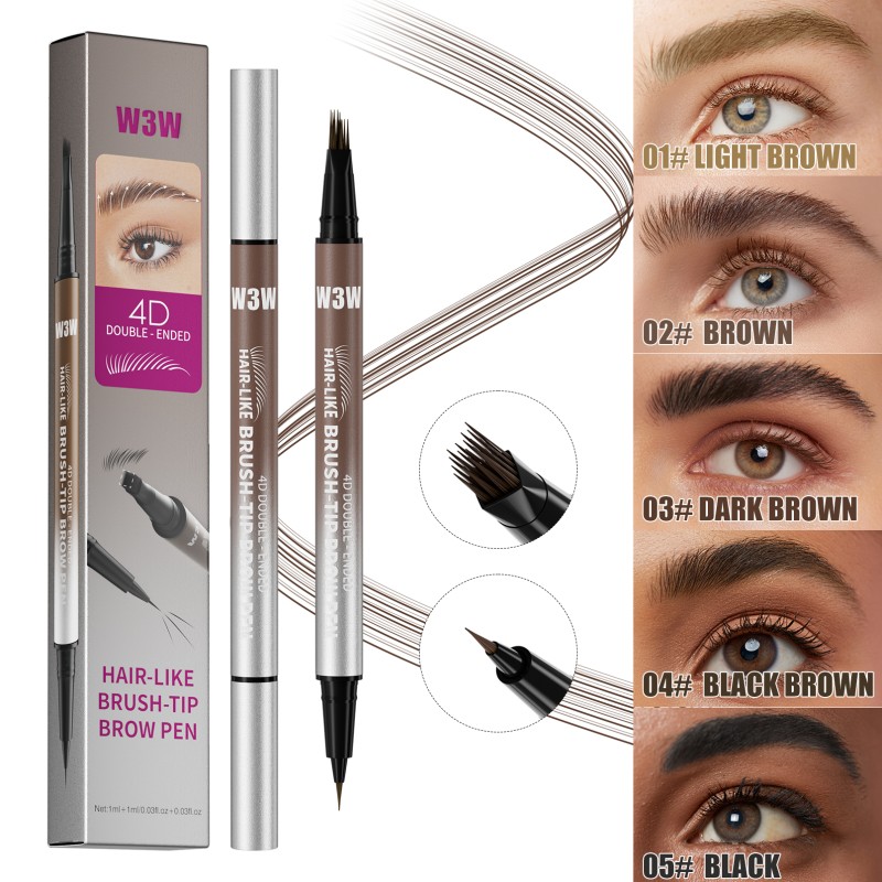 Brow Pen Factory - Double-ended Smudge-proof