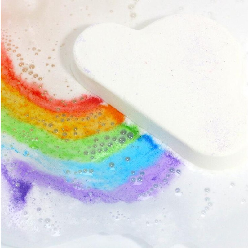 Bath Bomb Manufacturer - Rainbow Clouds Custom