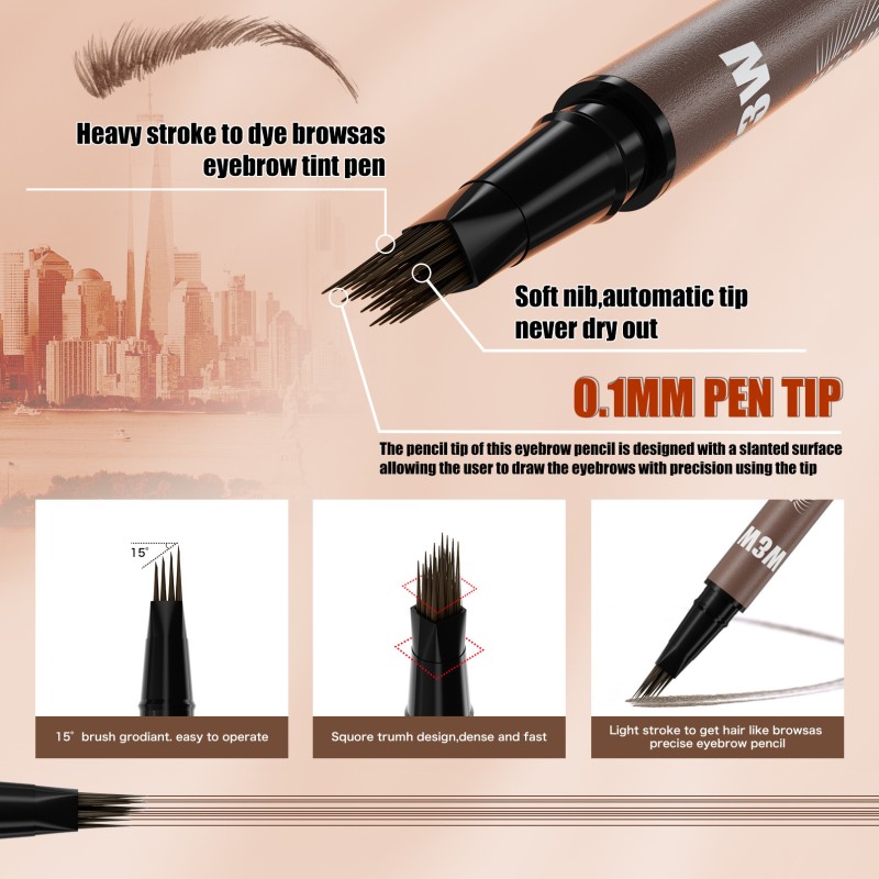 Eyebrow Pen Manufacturer - 4 Fork Microblading Waterproof