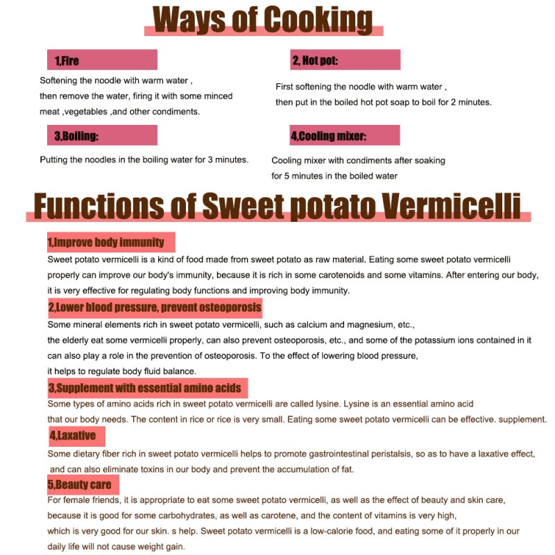 Sweet Potato Starch Noodles Supplier - Korean No Additive