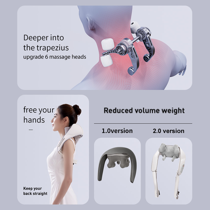 Wireless Shiatsu Massager Factory - Heat Therapy USB