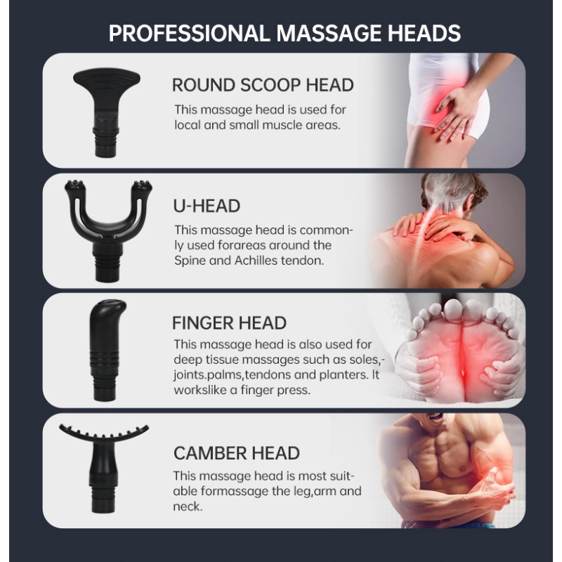 Wireless Massage Gun Supplier - Brush Motor 1500mAh