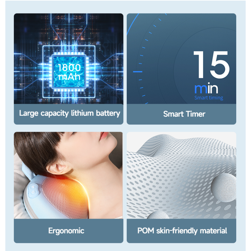 Neck Shoulder Massager Supplier - 4D Infrared Rechargeable