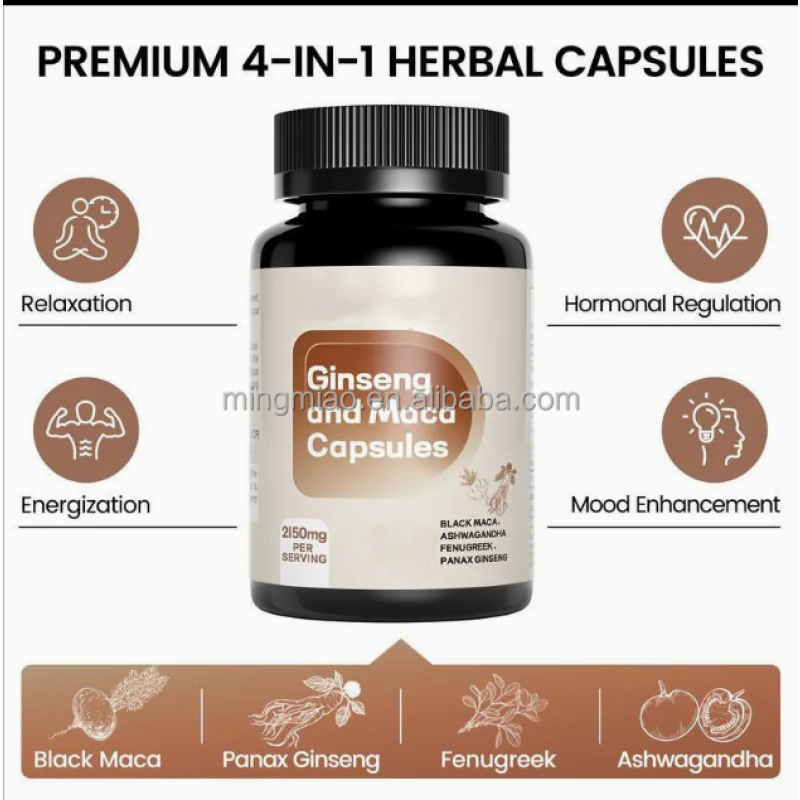 Stamina Capsules Supplier - Ginseng Maca Root