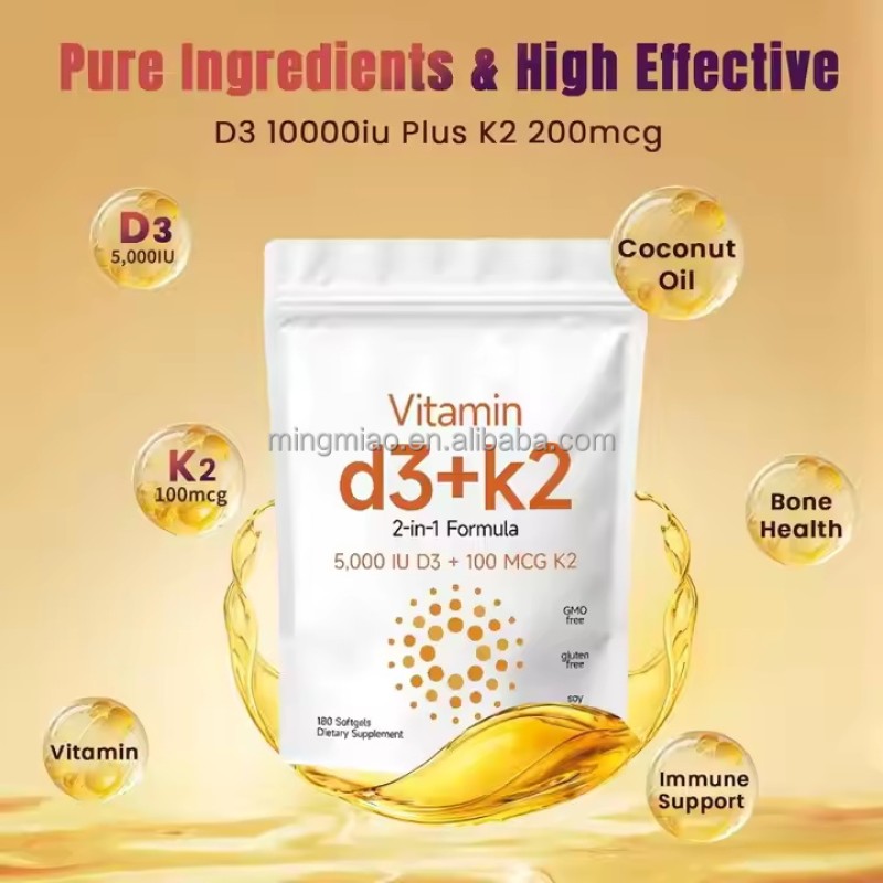 Vitamin D3 Supplement Supplier - K2 Soft Gel Immune