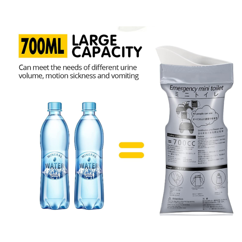 Urinal Bag Supplier - Disposable Portable 700ml