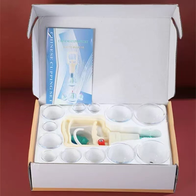 Glass Cupping Set Factory - Yifang Twist Top 12cups