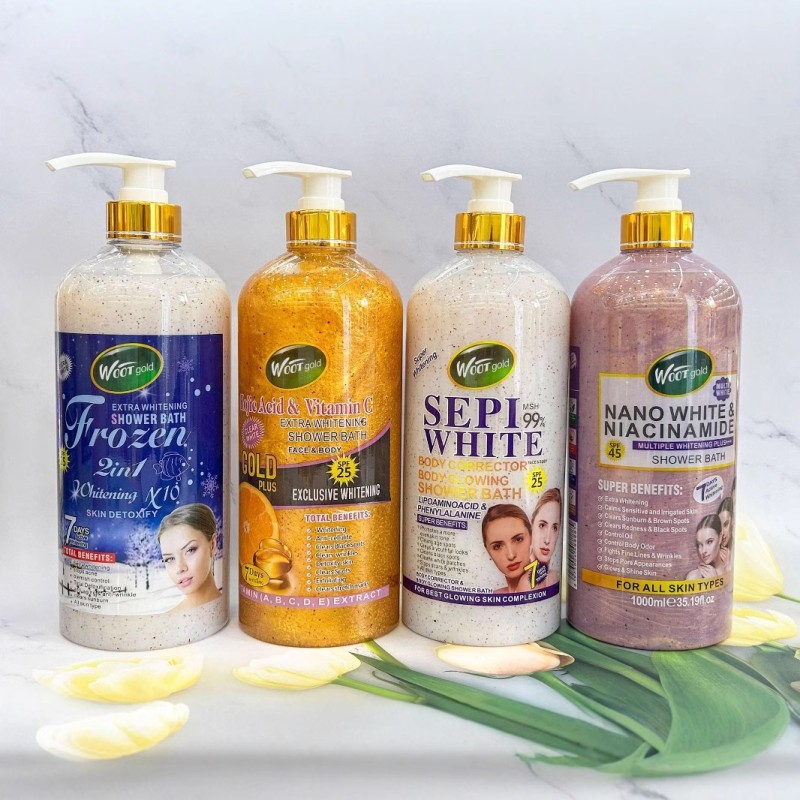 High Quality Carrot Turmeric Shower Gel, Natural Moisturizing Body Care, Brightening and Nourishing Shower Gel