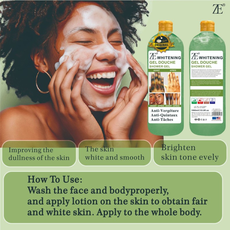 2025 Best Selling New Vegan Lightening Shower Gel TOP Quality Corrects Dull Skin Moisturizing Nourishing Body Wash