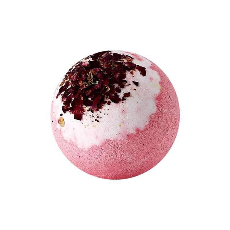 Wholesale Customized Packaging 100g Ball Shape Bath Bomb with Dried Flower