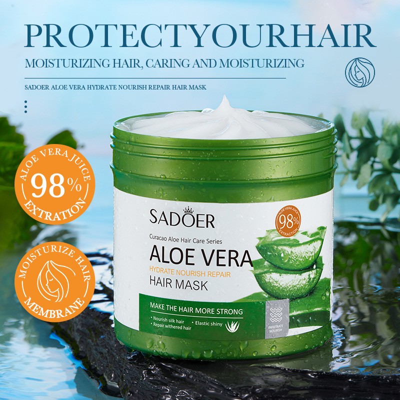 Hot-selling Organic Aloe Keratin Hair Mask, Nourishing and Moisturizing Hair Shaping Cream, Dry Hair and Color protection