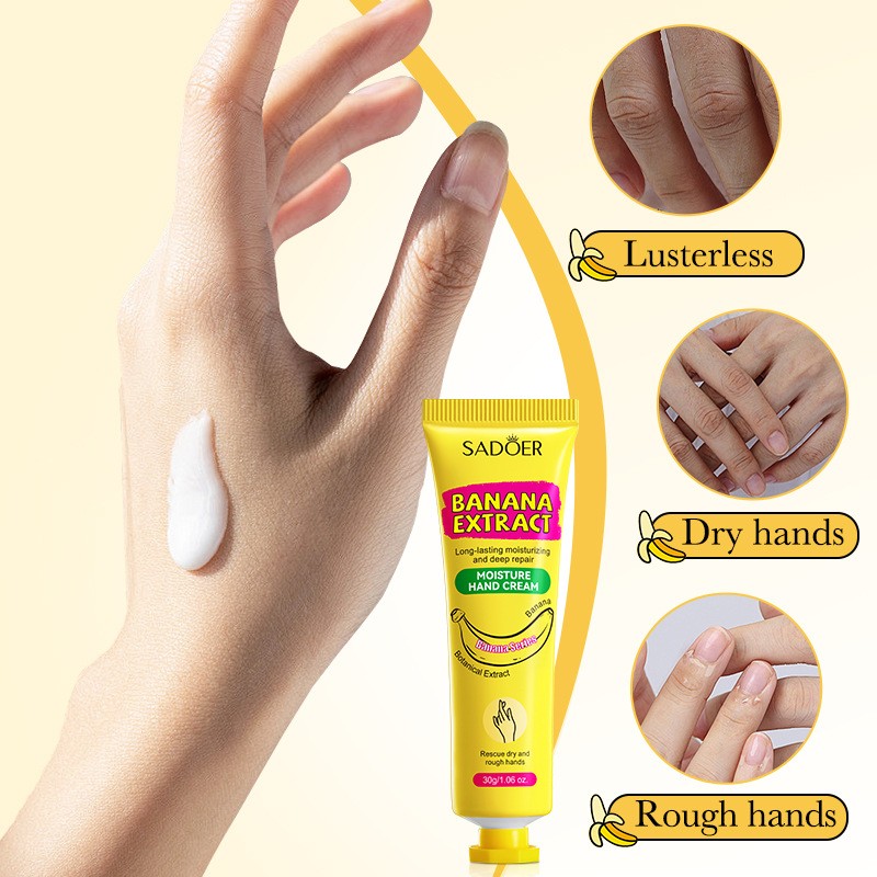 High-quality Organic Banana Nourishing Hand Cream for Anti-cracking, Whitening and Anti-aging Is Selling Well in Wholesale