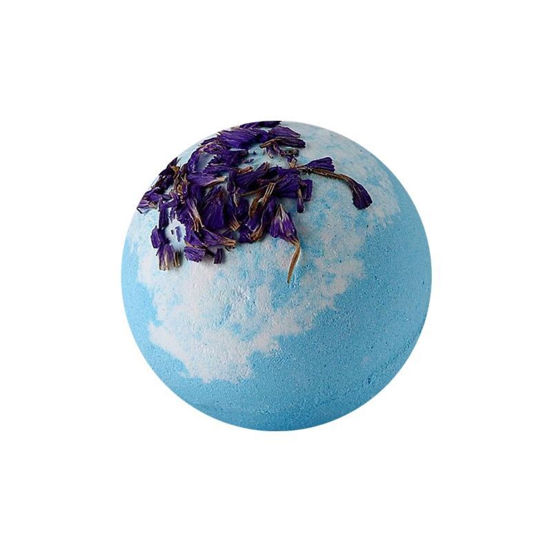 Wholesale Customized Packaging 100g Ball Shape Bath Bomb with Dried Flower