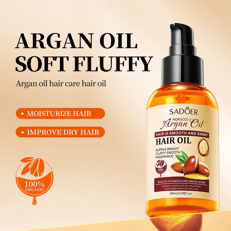Hot-selling Sadr Argan Hair Oil, Fluffy and Smooth with a Moisturizing Flavor Is Available in Stock for Hair Damage Repair Serum